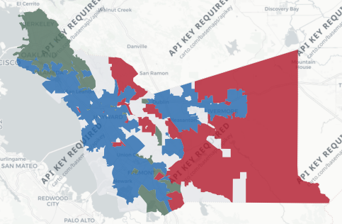 Alameda County precinct map