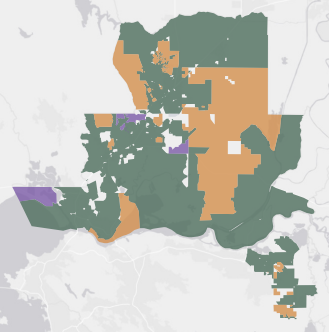 State Assembly District 11 results map