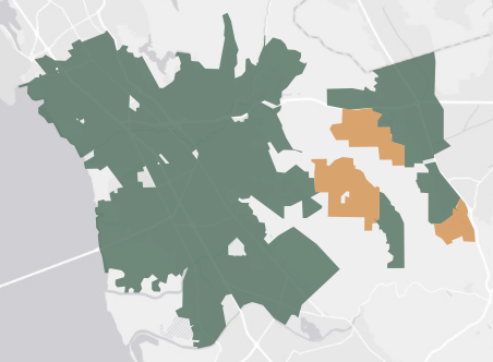 State Assembly District 20 results map