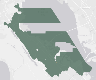 State Assembly District 21 results map