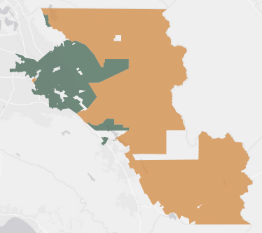 State Assembly District 25 results map