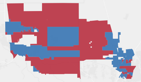 State Assembly District 39 results map