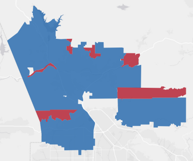 State Assembly District 40 results map