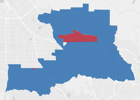 State Assembly District 44 results map