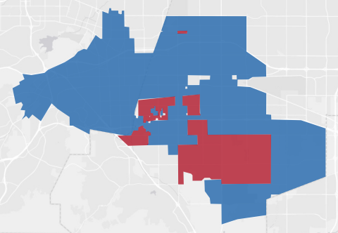 State Assembly District 53 results map