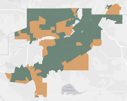 State Assembly District 58 results map