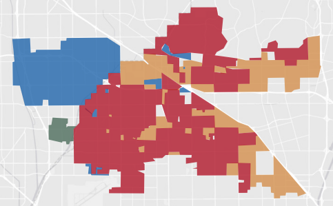 State Assembly District 67 results map