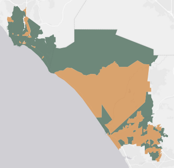 State Assembly District 74 results map
