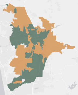 State Assembly District 76 results map