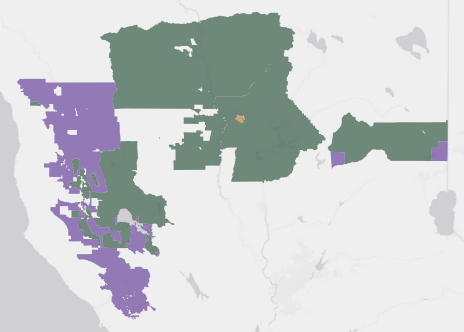 Congressional District 1 results map