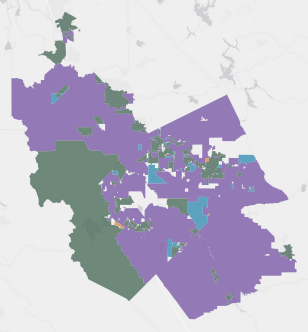Congressional District 13 results map