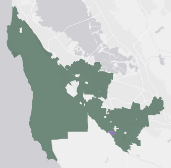 Congressional District 16 results map