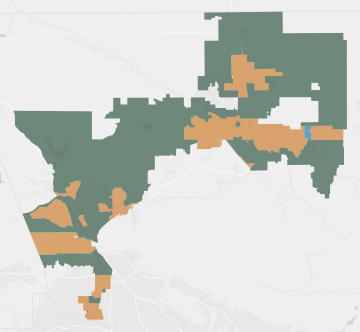 Congressional District 27 results map