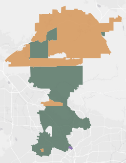 Congressional District 30 results map