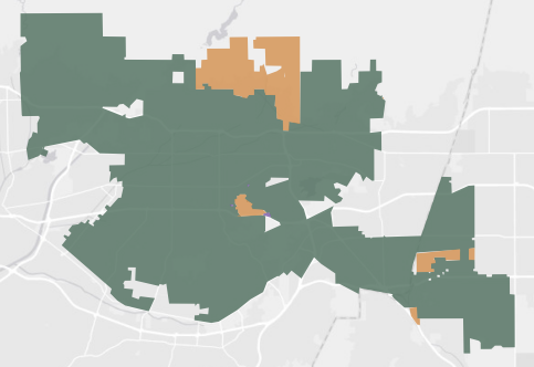 Congressional District 31 results map