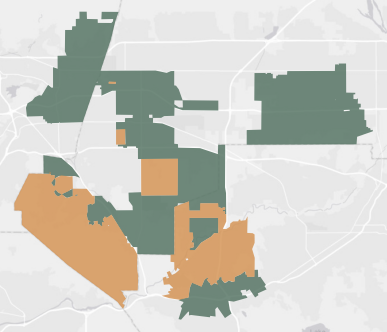 Congressional District 35 results map
