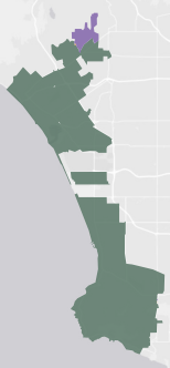 Congressional District 36 results map