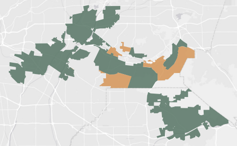 Congressional District 38 results map