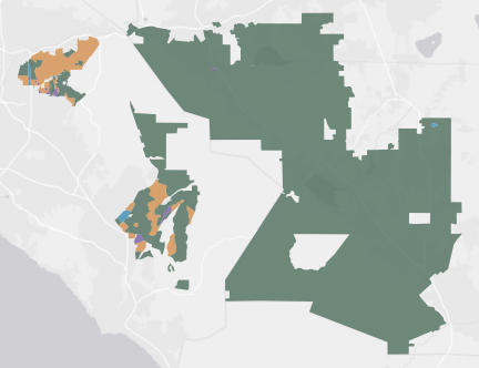 Congressional District 40 results map