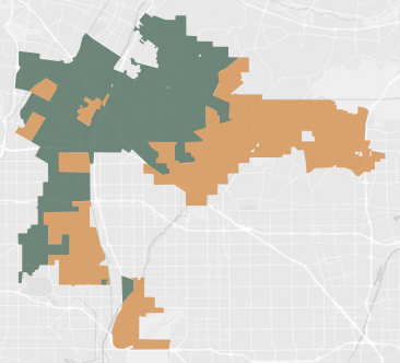 Congressional District 41 results map