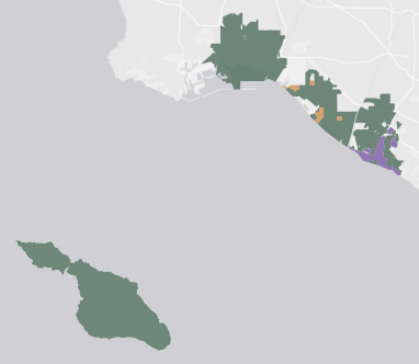 Congressional District 42 results map