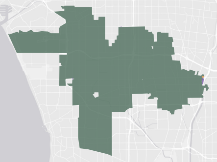 Congressional District 43 results map