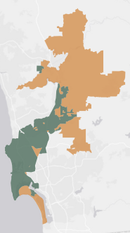 Congressional District 50 results map