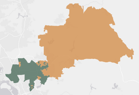 Congressional District 51 results map