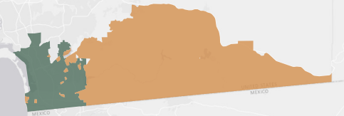Congressional District 52 results map