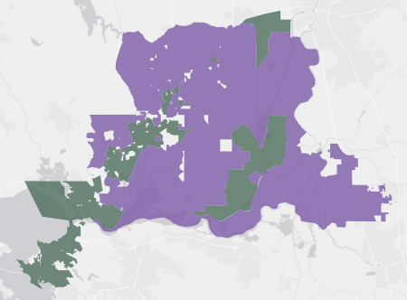 Congressional District 8 results map