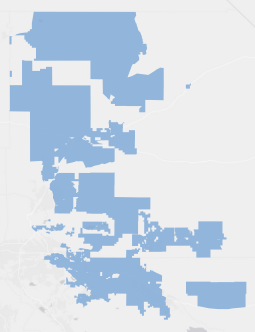 State Senate District 19 results map