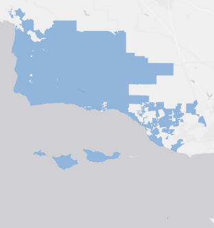 State Senate District 21 results map