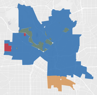 State Senate District 26 results map