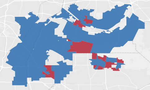 State Senate District 30 results map