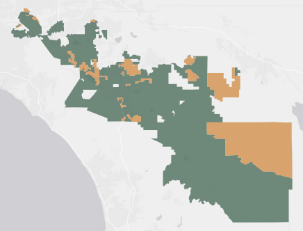 State Senate District 32 results map