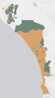 State Senate District 38 results map