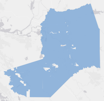 State Senate District 5 results map
