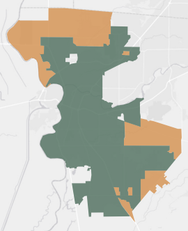 State Senate District 8 results map