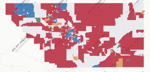 Kern County precinct map