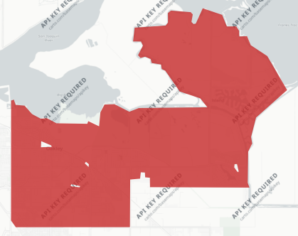 Oakley Union Elementary School District Measure K results map