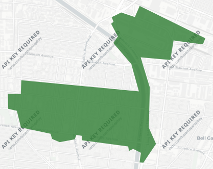 City of Bell Measure BB results map