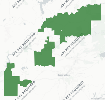 Town of Truckee Measure K results map