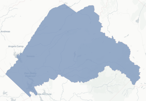 Tuolumne County precinct map